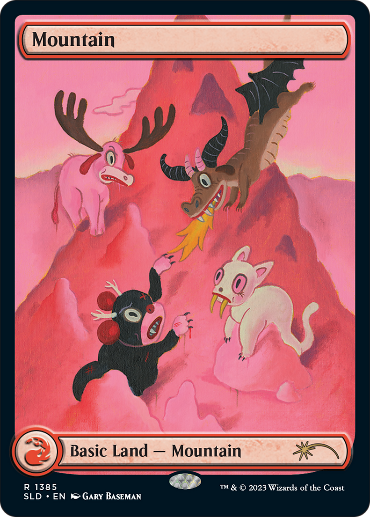 Image of Mountain (1385) (SLD-1385) - Secret Lair Drop: (Full Art)