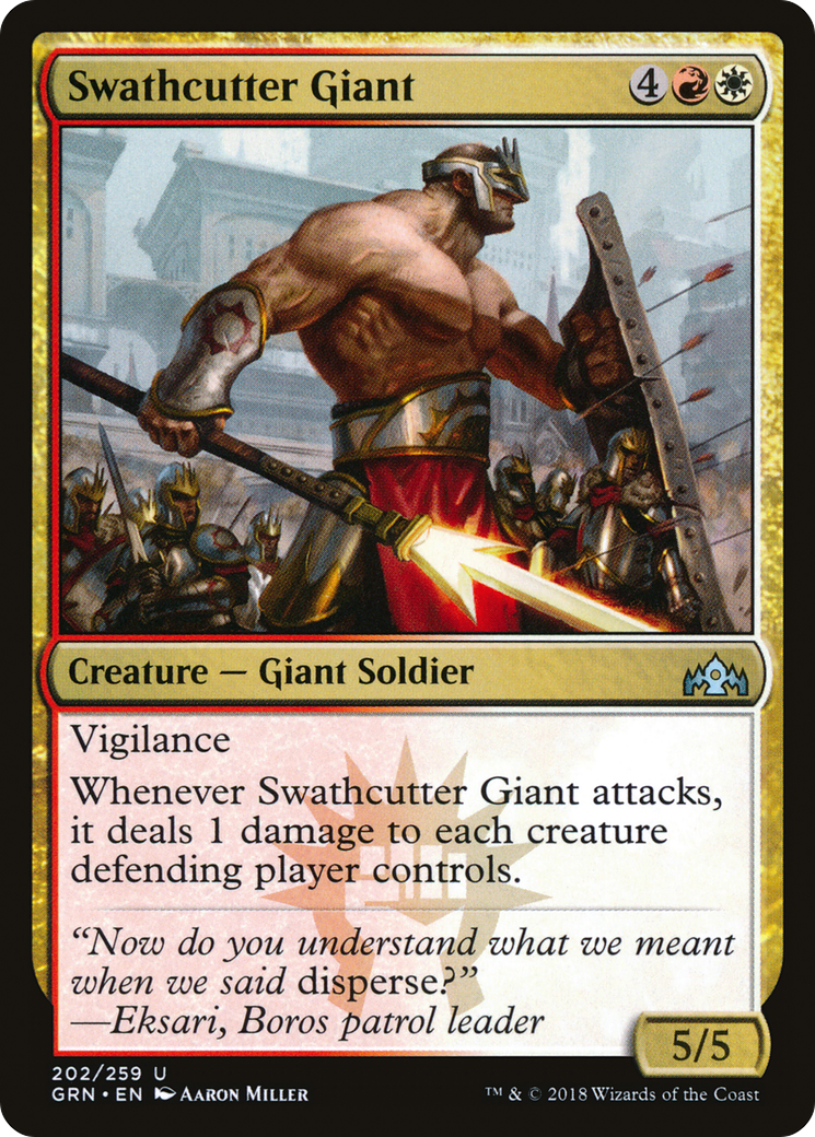 Image of Swathcutter Giant (GRN-202) - Guilds of Ravnica Foil