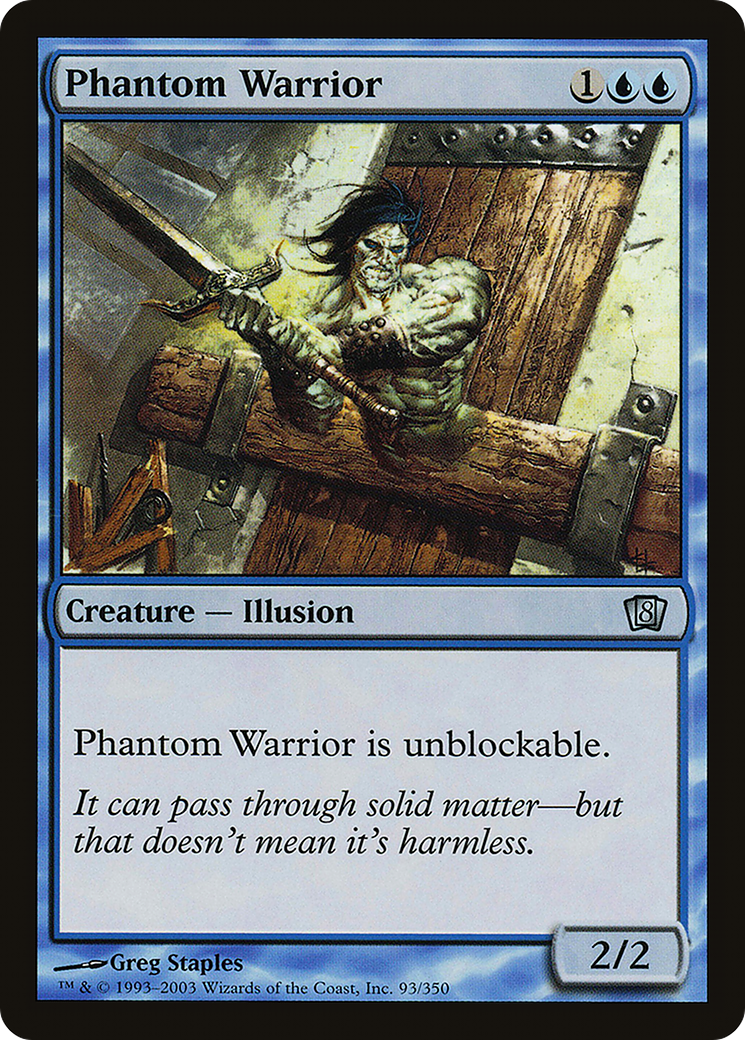 Image of Phantom Warrior (8ED-093) - 8th Edition Foil