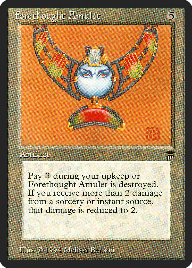 Image of Forethought Amulet (LEG-) - Legends