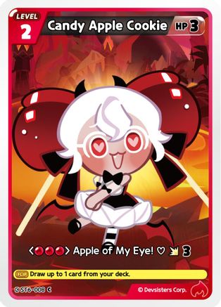 Image of Candy Apple Cookie (ST6-008) - Starter Deck Assortment 2 Legendary Cookie