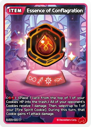 Image of Essence of Conflagration (ST6-014) - Starter Deck Assortment 2 Legendary Cookie