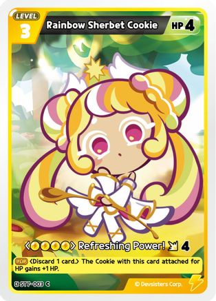 Image of Rainbow Sherbet Cookie (ST7-003) - Starter Deck Assortment 2 Legendary Cookie