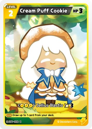 Image of Cream Puff Cookie (ST7-006) - Starter Deck Assortment 2 Legendary Cookie