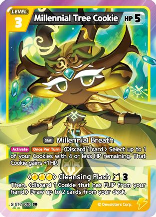 Image of Millennial Tree Cookie (ST7-010) - Starter Deck Assortment 2 Legendary Cookie Foil