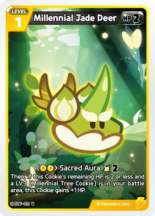 Image of Millennial Jade Deer (ST7-011) - Starter Deck Assortment 2 Legendary Cookie