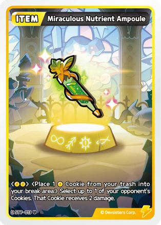 Image of Miraculous Nutrient Ampoule (ST7-013) - Starter Deck Assortment 2 Legendary Cookie