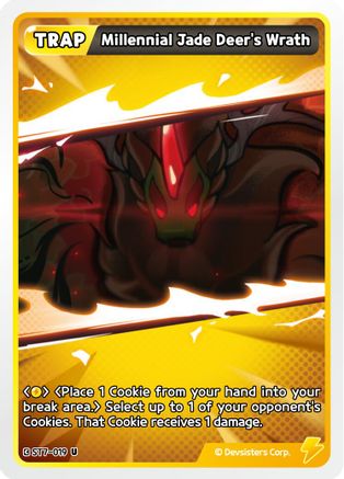 Image of Millennial Jade Deer's Wrath (ST7-019) - Starter Deck Assortment 2 Legendary Cookie