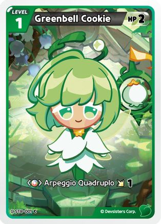 Image of Greenbell Cookie (ST8-001) - Starter Deck Assortment 2 Legendary Cookie