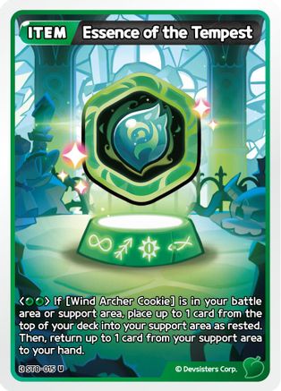 Image of Essence of the Tempest (ST8-015) - Starter Deck Assortment 2 Legendary Cookie