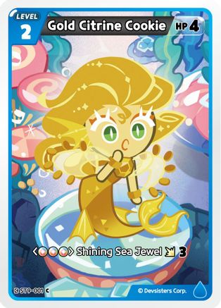 Image of Gold Citrine Cookie (ST9-001) - Starter Deck Assortment 2 Legendary Cookie