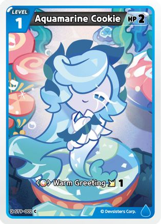 Image of Aquamarine Cookie (ST9-002) - Starter Deck Assortment 2 Legendary Cookie