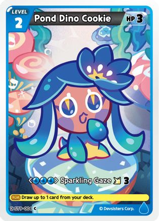 Image of Pond Dino Cookie (ST9-004) - Starter Deck Assortment 2 Legendary Cookie