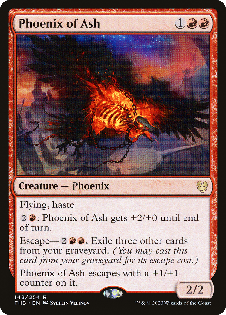 Image of Phoenix of Ash (THB-148) - Theros Beyond Death Foil
