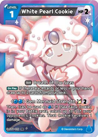 Image of White Pearl Cookie (ST9-012) - Starter Deck Assortment 2 Legendary Cookie Foil