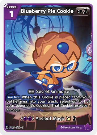 Image of Blueberry Pie Cookie (ST10-006) - Starter Deck Assortment 2 Legendary Cookie