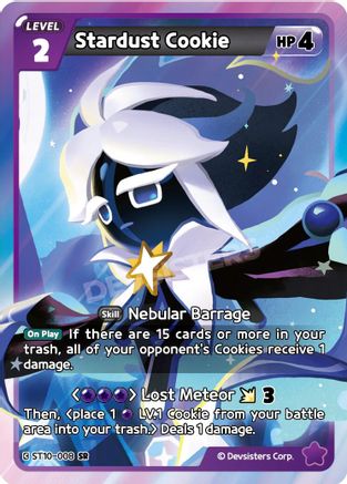Image of Stardust Cookie (ST10-008) - Starter Deck Assortment 2 Legendary Cookie Foil