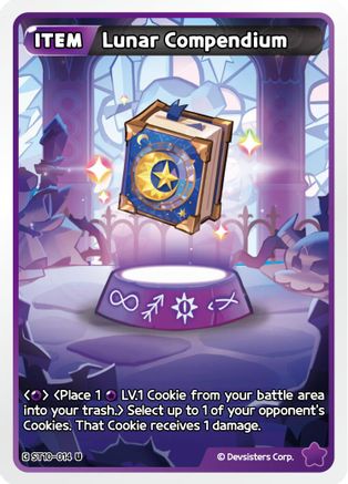 Image of Lunar Compendium (ST10-014) - Starter Deck Assortment 2 Legendary Cookie