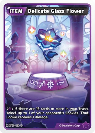Image of Delicate Glass Flower (ST10-016) - Starter Deck Assortment 2 Legendary Cookie