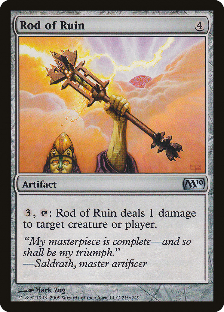 Image of Rod of Ruin (M10-219) - Magic 2010 Foil