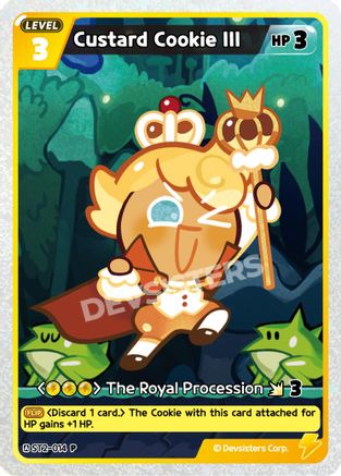 Image of Custard Cookie III (ST2-014) - Promotion Cards Foil