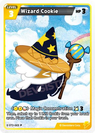 Image of Wizard Cookie (003) (ST2-003) - Promotion Cards Foil