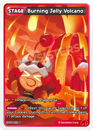 Image of Burning Jelly Volcano (ST1-022) - Promotion Cards Foil