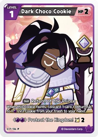 Image of Dark Choco Cookie (P-136) - Promotion Cards