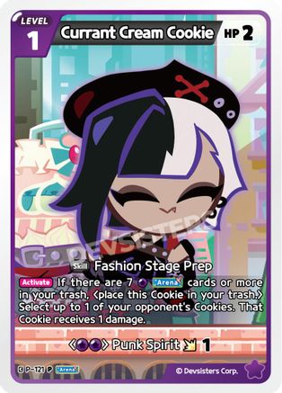 Image of Currant Cream Cookie (P-121) - Promotion Cards