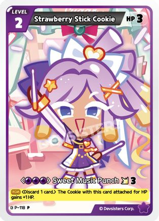 Image of Strawberry Stick Cookie (P-118) - Promotion Cards