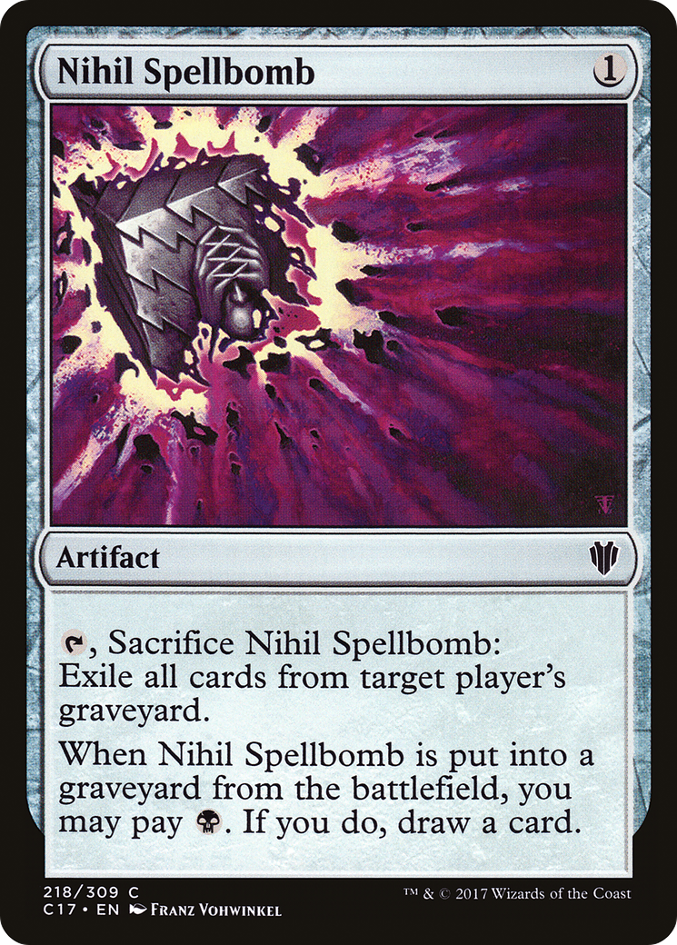 Image of Nihil Spellbomb (C17-218) - Commander 2017