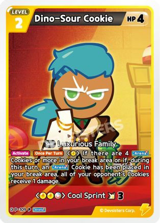 Image of Dino-Sour Cookie (P-109) - Promotion Cards