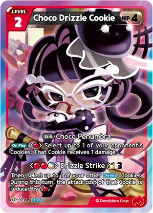 Image of Choco Drizzle Cookie (P-103) - Promotion Cards Foil