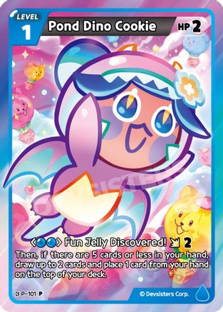 Image of Pond Dino Cookie (P-101) - Promotion Cards Foil