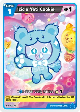 Image of Icicle Yeti Cookie (P-100) - Promotion Cards