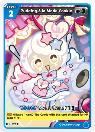 Image of Pudding a la mode Cookie (092) (P-092) - Promotion Cards