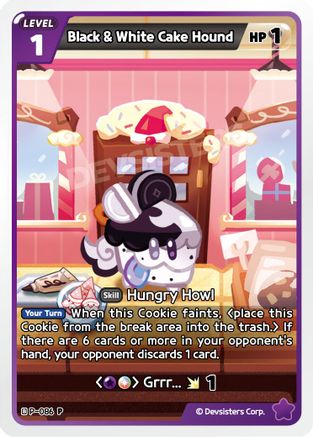 Image of Black & White Cake Hound (P-086) - Promotion Cards