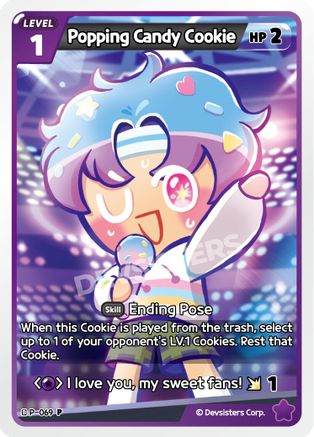 Image of Popping Candy Cookie (P-069) - Promotion Cards
