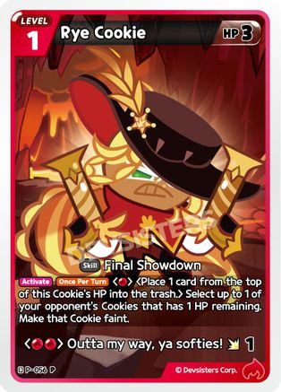 Image of Rye Cookie (P-056) - Promotion Cards