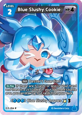 Image of Blue Slushy Cookie (P-054) - Promotion Cards Foil