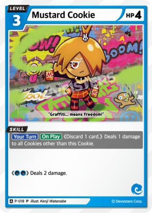 Image of Mustard Cookie (018) (P-018) - Promotion Cards
