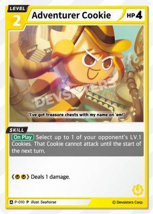 Image of Adventurer Cookie (010) (P-010) - Promotion Cards