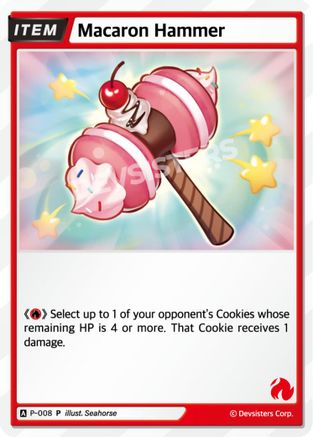 Image of Macaron Hammer (P-008) - Promotion Cards