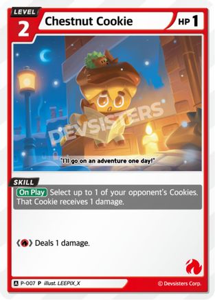 Image of Chestnut Cookie (P-007) (P-007) - Promotion Cards