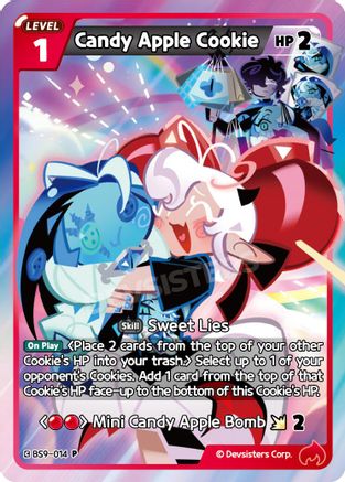 Image of Candy Apple Cookie (BS9-014) - Promotion Cards Foil
