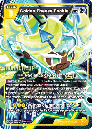 Image of Golden Cheese Cookie (Runner-up) (BS8-027) - Promotion Cards Foil