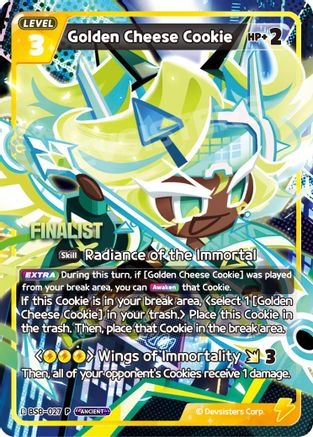 Image of Golden Cheese Cookie (Finalist) (BS8-027) - Promotion Cards Foil