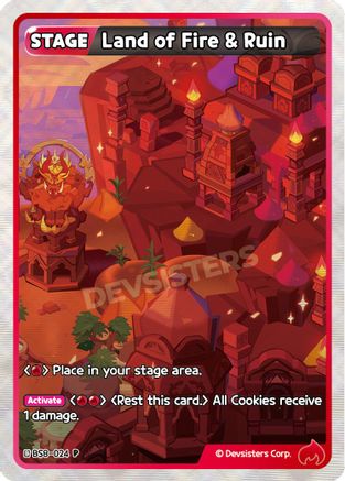 Image of Land of Fire & Ruin (BS8-024) - Promotion Cards Foil