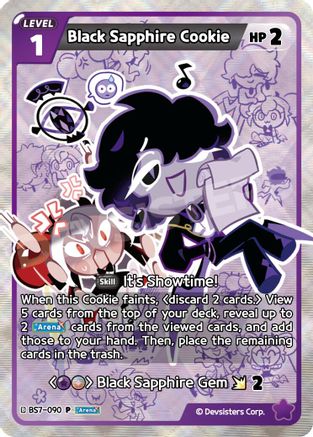 Image of Black Sapphire Cookie (090) (BS7-090) - Promotion Cards Foil