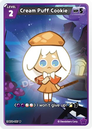 Image of Cream Puff Cookie (097) (BS4-097) - Promotion Cards Foil